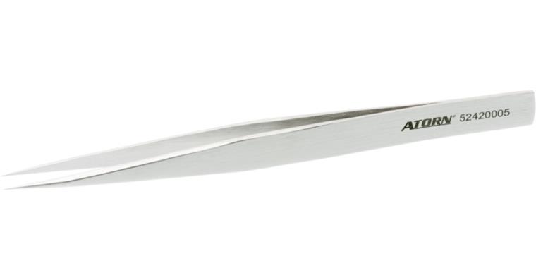 ATORN tweezers chrome-plated 130 mm fine long tips niro
