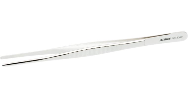 ATORN tweezers nickel-plated 200 mm fine version