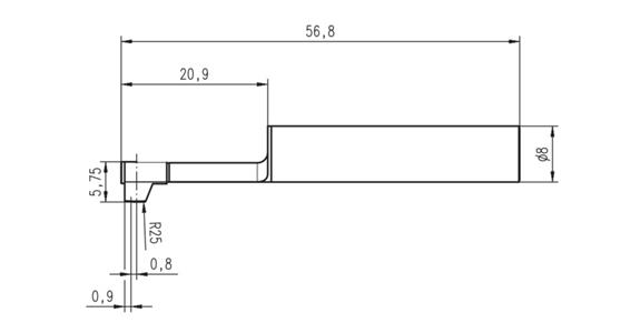 Standardtaster PHT 6-350 / 2 µm für Rauheitsmessgerät Kat-Nr. 33932 101-301