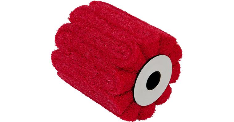 ATORN Faltwalze Schleifvlies Normalkorund Color 100x100x19 mm, K120, rot