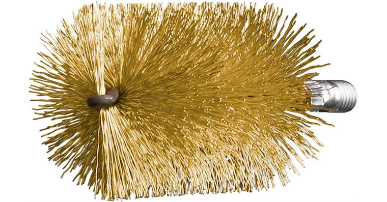 ATORN crimped brass wire pipe brush 25 mm, width 1/2 inch, length 150 mm