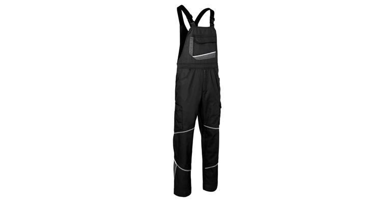 Latzhose IconiQ schwarz/anthrazit Gr. 50