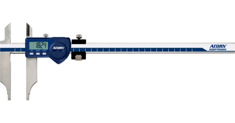 ATORN digital workshop vernier callipers 800 mm, blade tips and fine adjustment
