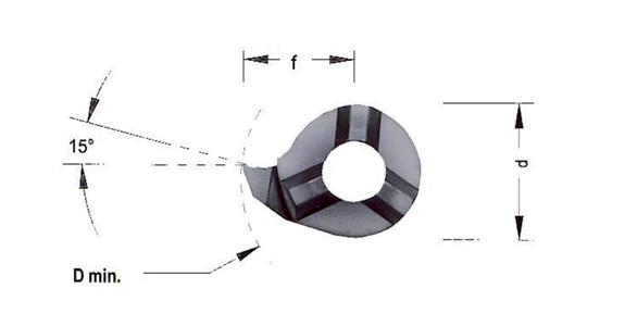 HM-Schneidplatte MINI-CUT rechts RS011.0100 Stechdrehen allgemein HC8620/TiAlN