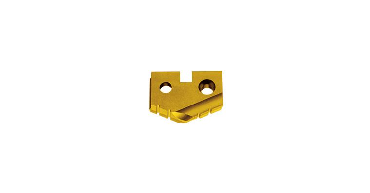Multiplex indexable insert with chip breaker groove HSS-E-PM+TiN 20.25 mm