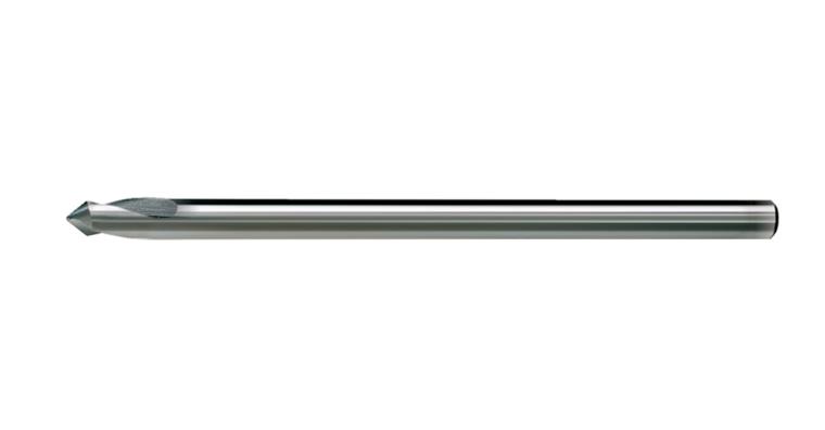 Long NC spotting drill similar to ISO 10898 tip angle 90°, HSS-E 6x140 mm