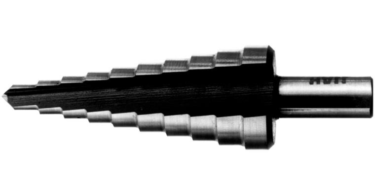 Step. drill bit str. with 2 cutting edges HSS for drilling dia. 12.0–20.0 mm