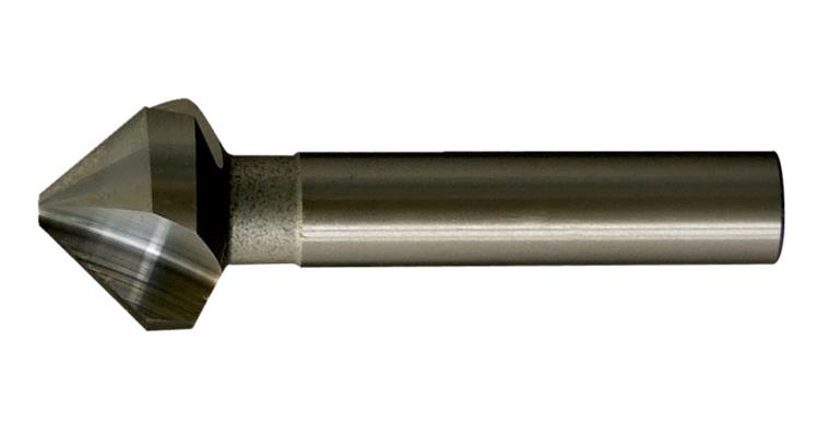 Kegel- und Entgratsenker 90° m. Zylinderschaft DIN 335 3 Schn. HM/K 20 Ø 6,3 mm