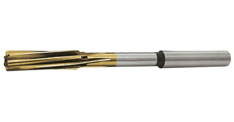 Machine reamer DIN 212 cyl. spiral-fluted HSS-E TiN 13 mm