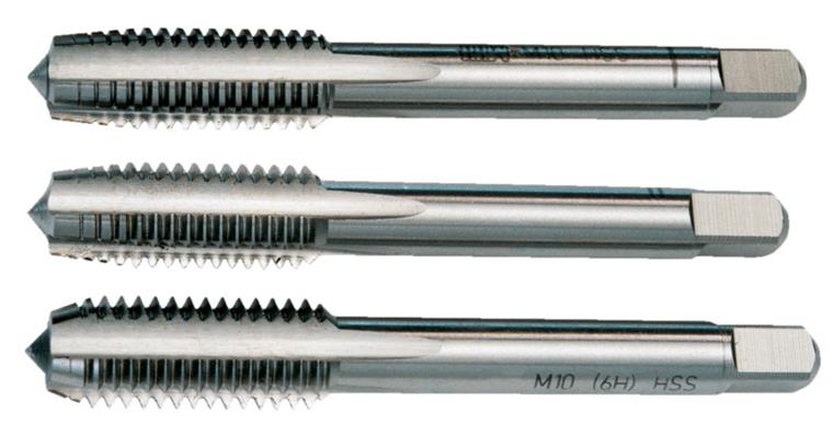 LIZZARD Handgewindebohrer-Satz 3teilig DIN 352 HSS M 3 2,5xD