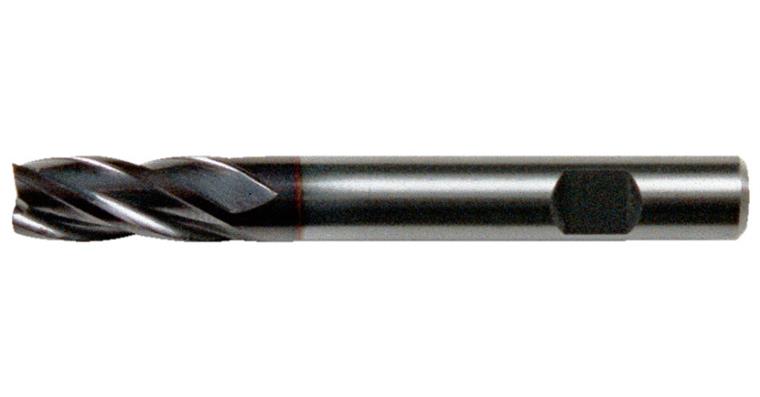 SC end mill cyl. shank/6535 HB short 4 cut. edges c-cut P20-K40/TiAlN 8 mm