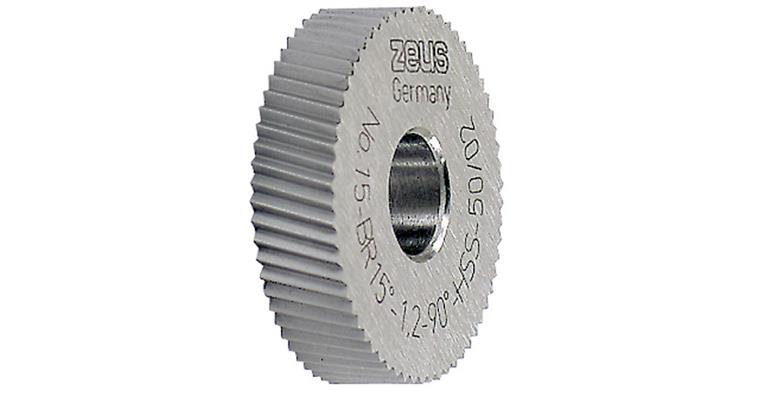 Rändelrad DIN 403 PM Form BR 15° Ø x Breite x Bohrung 14,5x3x5 mm Teilung 0,8 mm