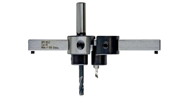 1019015101 Adjustable circ. cutter type Liliput cyl. cutting range 18–80mm, shank dia.10mm