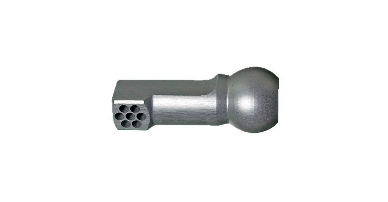 Aluminium coolant hose special nozzle diameter 1.8 mm/90° long