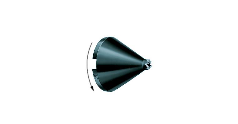 Mitnehmerscheibe für Stirnseiten-Mitnehmer Typ CoAE Spannkreis 20 mm rechts