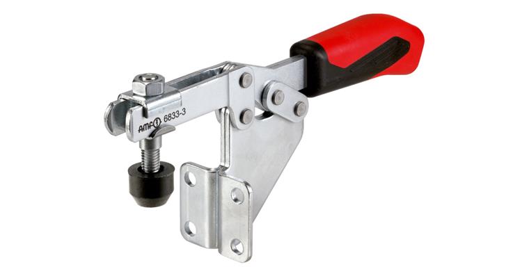Horizontal clamp angular base zinc-plated size 3