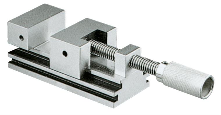 Grinding and testing vice clamp, clamping width 0-80 mm with threaded spindle