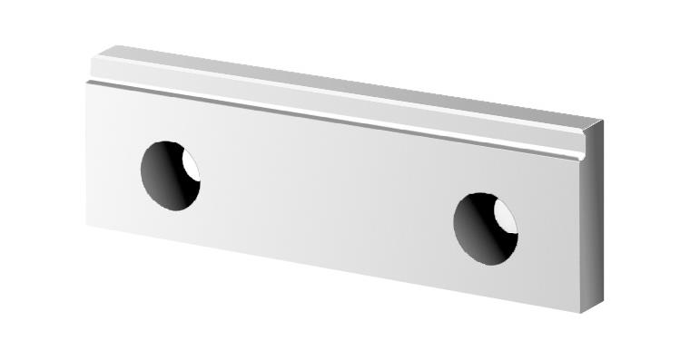 Clamping jaw with step for cat. no. 27724 101 jaw width 125 mm