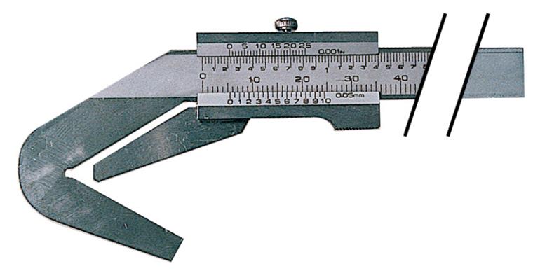 Precision 5-point vernier calipers for 5-edged tool MR dia. 5-40 mm