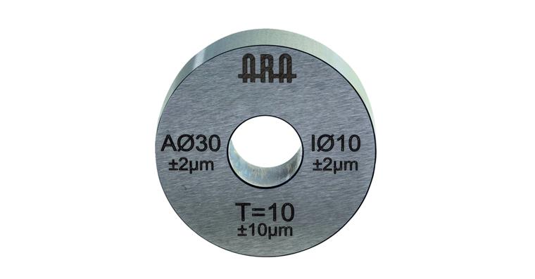 Prüflehre Außen-Ø 30 mm Innen-Ø 10 mm Höhe 10 mm