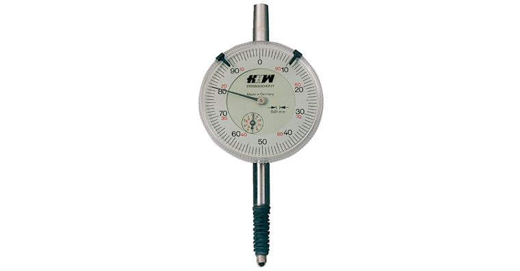 Dial gauge, splash-proof, reading 0.01 mm DIN 878 MR 10 mm dia. 58 mm