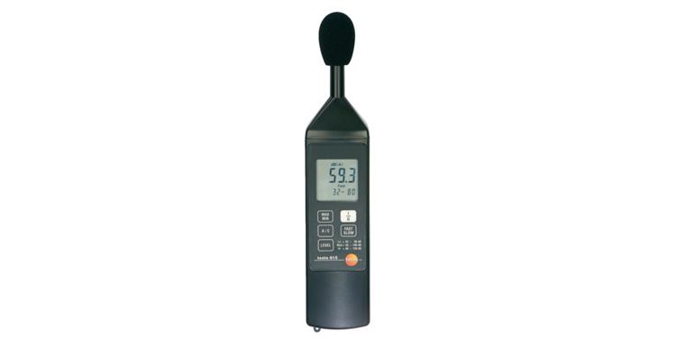 Sound level meas. instr. TESTO 815 acc. 2 +32 to +130 dB(A) micro wind grd batt.