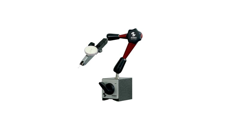 3D articulated measuring stand with sw. magnet approx. 800 N op. radius 200 mm