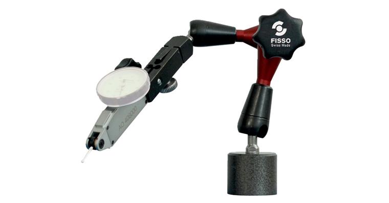 3D articulated measuring stand with pot magnet 170 N operating radius 130 mm
