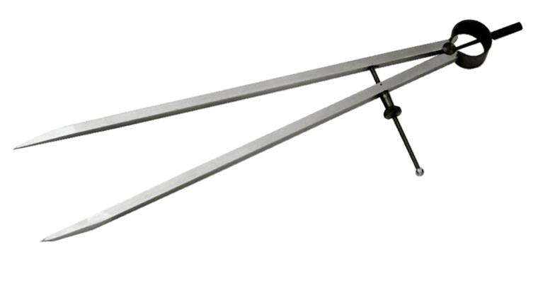Precision spring divider L=150 mm, extra strong, angular arms