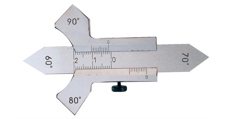 Welding seam gauge MR 20 mm reading 0.1 mm for flat and corner weld seams