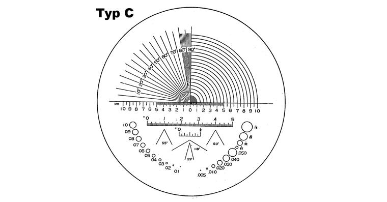 1039242203 Scale type C for scale magnifiers cat. no. 39242 101-102