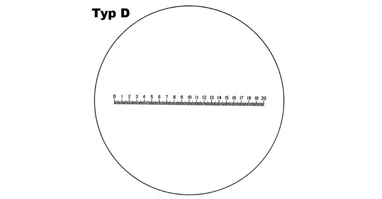 Scale type C for scale magnifiers cat. no. 39242 101-102