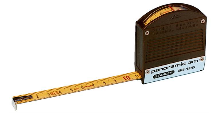 Pocket tape rule Panoramic EC precision class II viewing window L=3 m