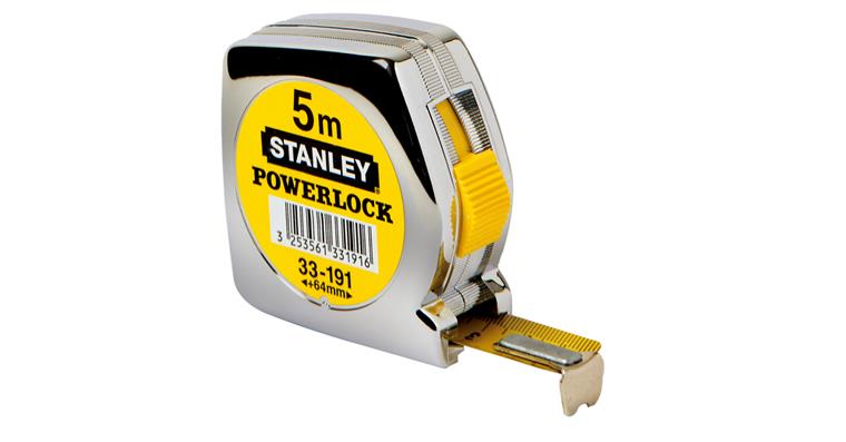 Pocket tape rule POWERLOCK plastic hsg EC prec. class II L=5m tape width 19mm