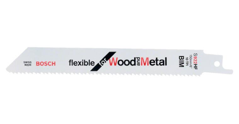 Sabre saw blade S 3456 XF Flexible for Wood and Metal pack = 5 pieces