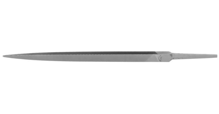 Precision triangular file with fine tip, length 100 mm, cut 1