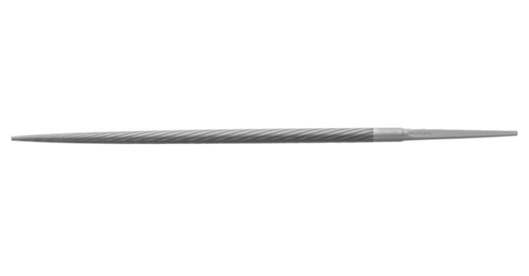 Precision round file with fine tip length 100 mm cut 3