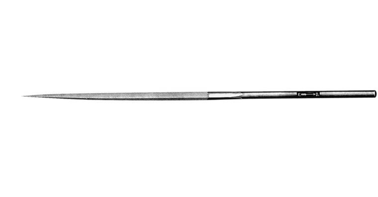 Precision needle file, square, length 200 mm cut 1