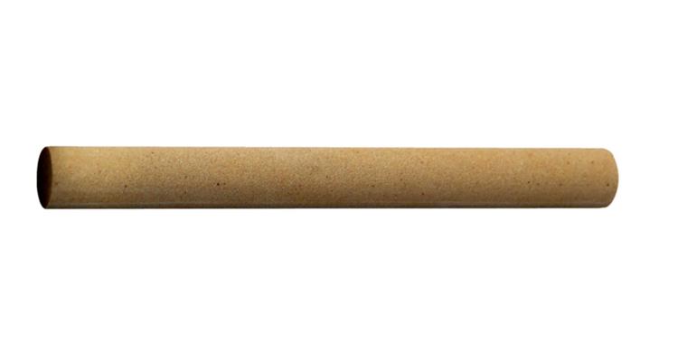 Corundum grinding file, round, fine grit, 100x10 mm