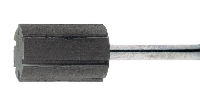 Abrasive cap holder cylindrical dia. x head height 5x10 mm shaft dia. 3 mm