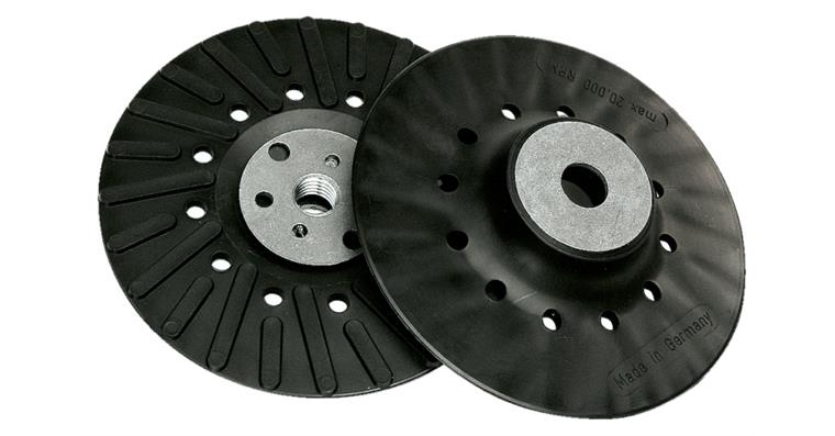 Turbo-Stützteller mit Kühlrippen für Fiberscheiben Ø 125 mm x M14