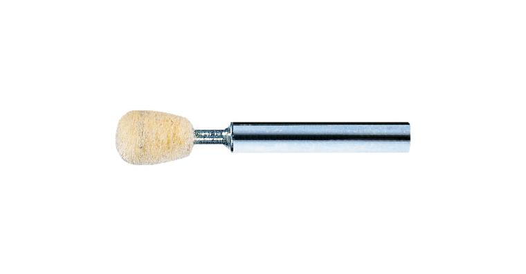 Filz-Polierstift Tropfen Schaft-Ø 6 mm Kopf-Øxlänge 10x14 mm