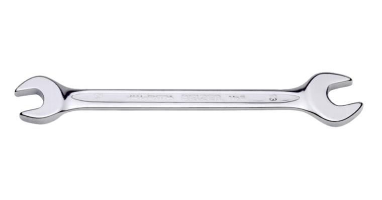 Double open-end wrench 15° ISO 10102 CV steel AF 4x5 mm