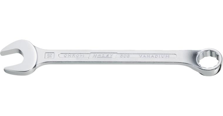 Combination wrench 10° DIN 3113 short CV steel AF 10x10 mm
