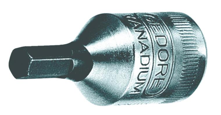 1/4 inch hexagon socket screwdriver bit vanadium special steel AF 3 mm