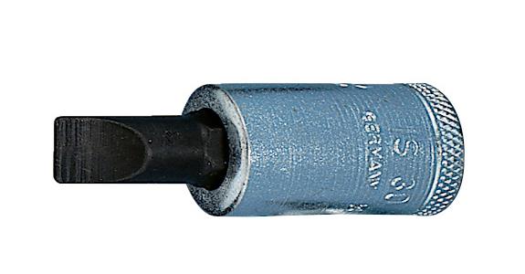 3/8 Zoll Schraubendreher-Einsatz Vanadium-Sonderstahl Schlitz 10x1,6 mm
