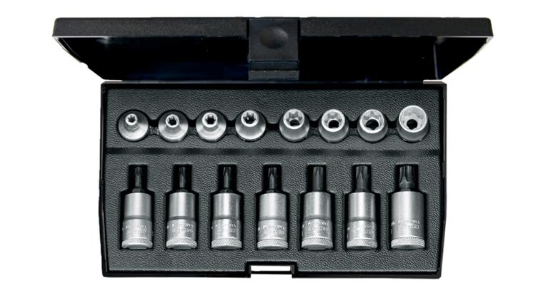 3/8 inch TX® set 15 pieces E5-14 T20-50 vanadium special steel in plastic box