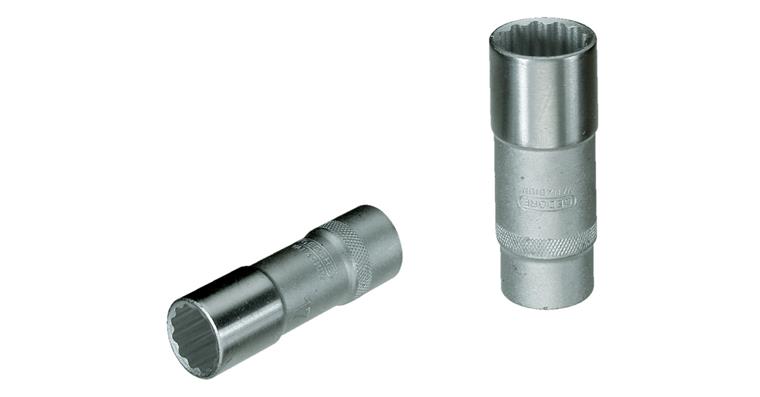 1/2 Zoll 12kant Steckschlüssel-Einsatz lang DIN 3124 CV-Stahl SW 17 mm
