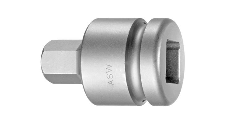 3/4 Zoll Innen-6kant Kraftschrauber-Einsatz SW 19 mm Länge 62 mm CV-Sonderstahl