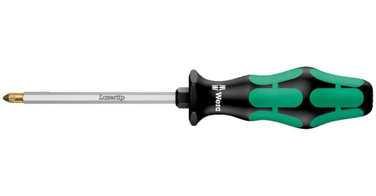 Phillips screwdriver hexagon shoulder Laser tip Kraftform handle PZ 2x100 mm